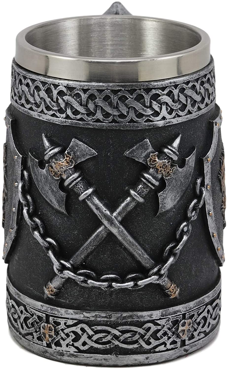 Ebros Large Medieval Coat Of Arms English Lion Heraldry Shields Tankard Beer Mug