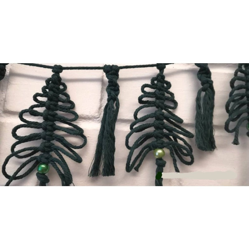 Macrame Boho Christmas Tree Garland