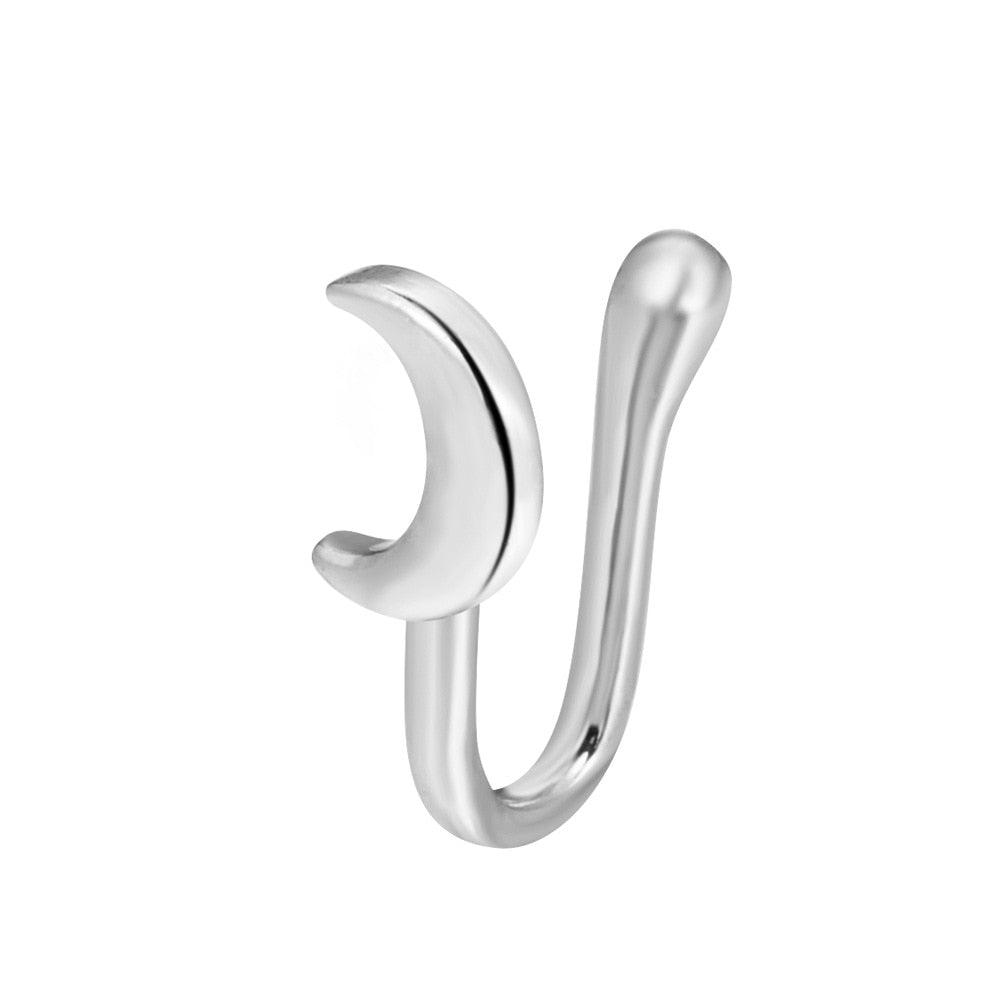 Nose Cuff 1PCS Stainless Steel Non Piercing Nose Ring