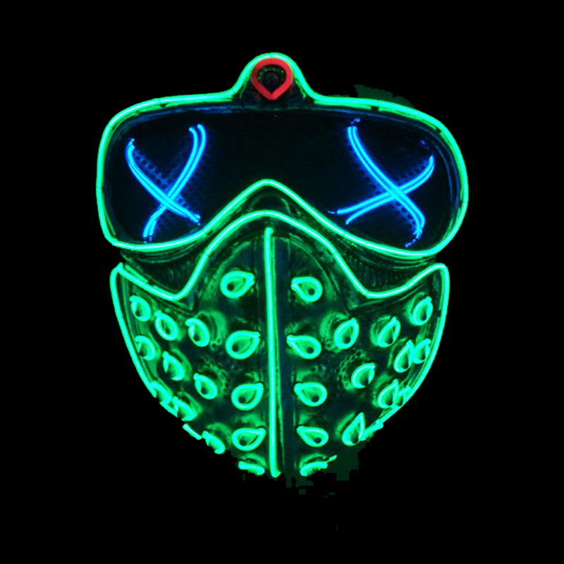 Glowing Cosplay LED Joker Masks