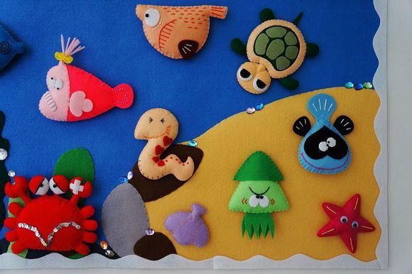 40 Felt Sheets Various Sizes Crafting Sewing Material For DIY Dolls Crafts Toys