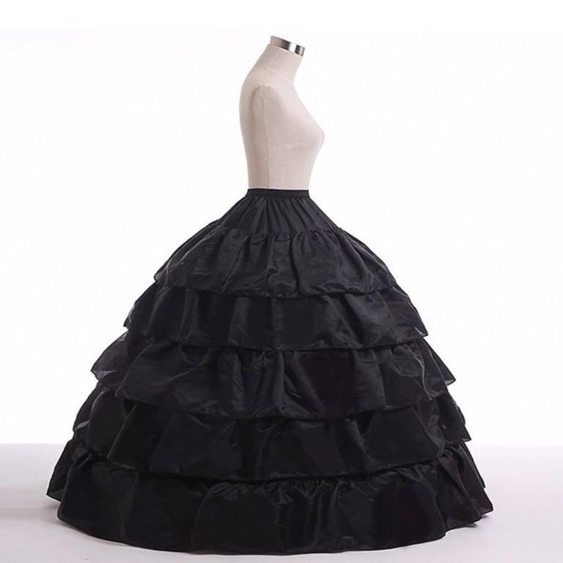 5-layer Lolita Petticoat Skirt Drawstring Adjustable Height and Waist