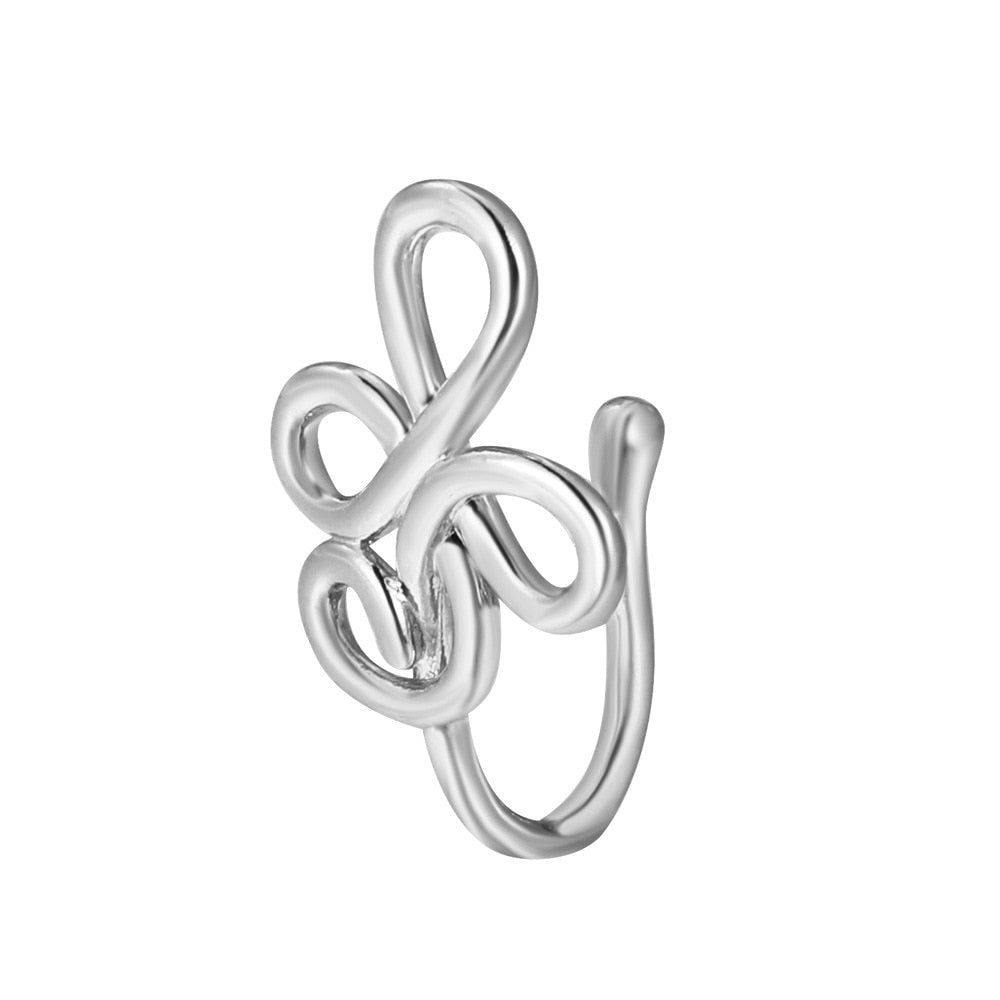 Nose Cuff 1PCS Stainless Steel Non Piercing Nose Ring