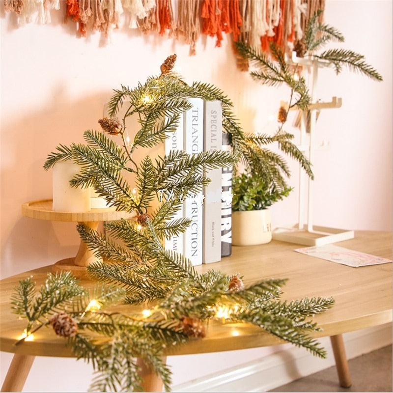 Christmas Pine Cone String Lights Garland LED Fairy Lights