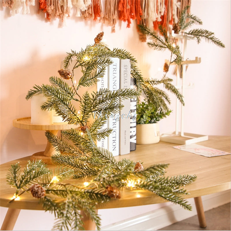 Christmas Pine Cone String Lights Garland LED Fairy Lights