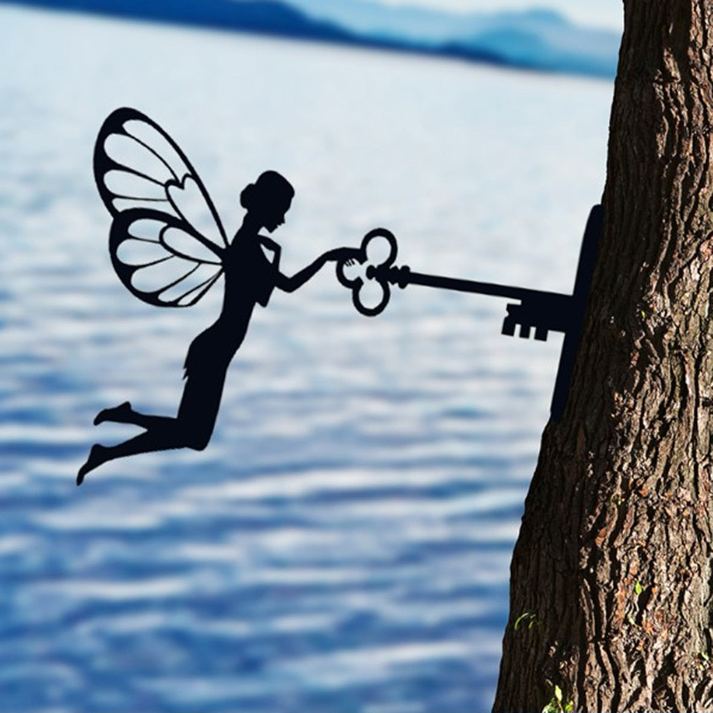 Garden Fairy Metal Silhouettes
