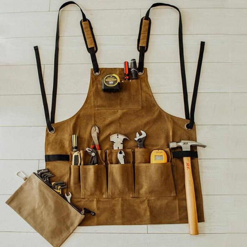Oil Wax Canvas Steampunk Dwarfish Work Apron