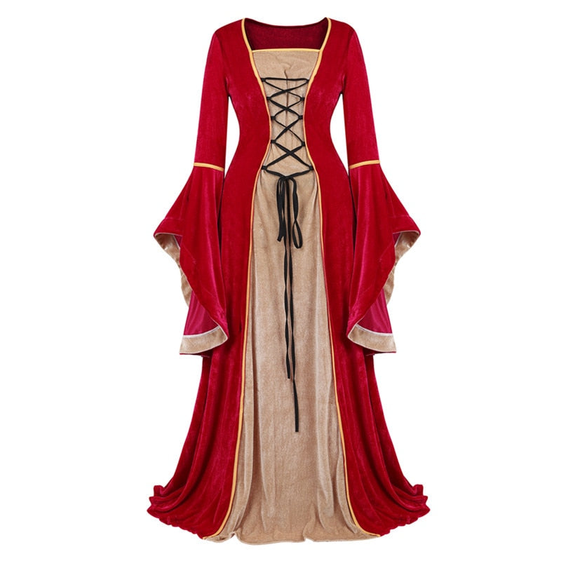 Velvet Irish Renaissance Dress Medieval Victorian Costume Dress