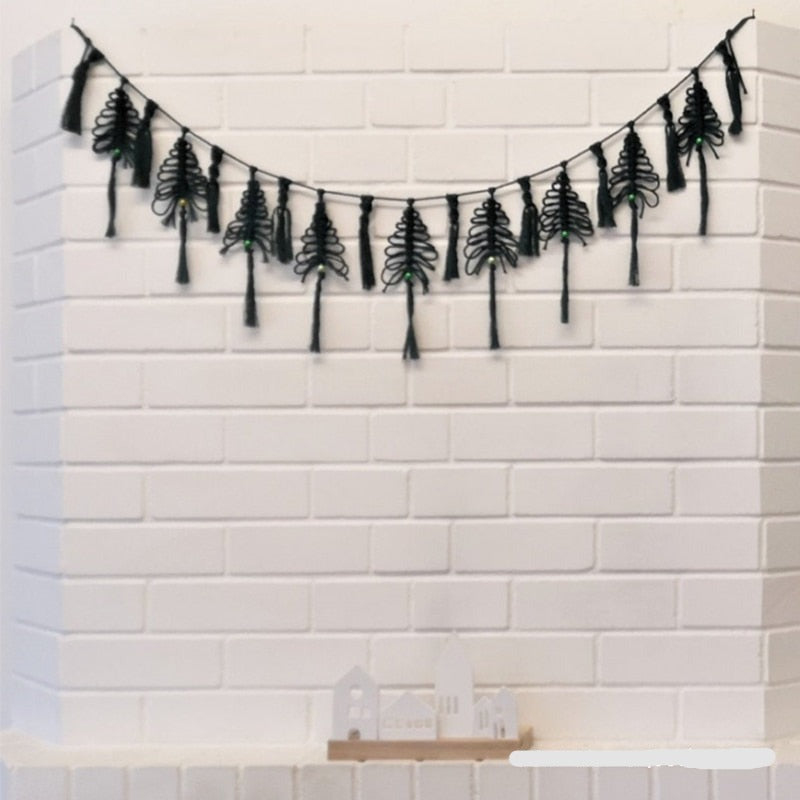 Macrame Boho Christmas Tree Garland