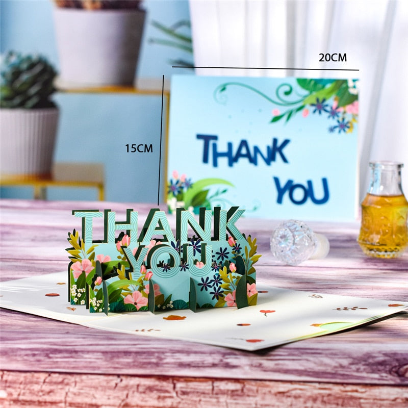 Pop-Up Flower Card 3D Greeting Card