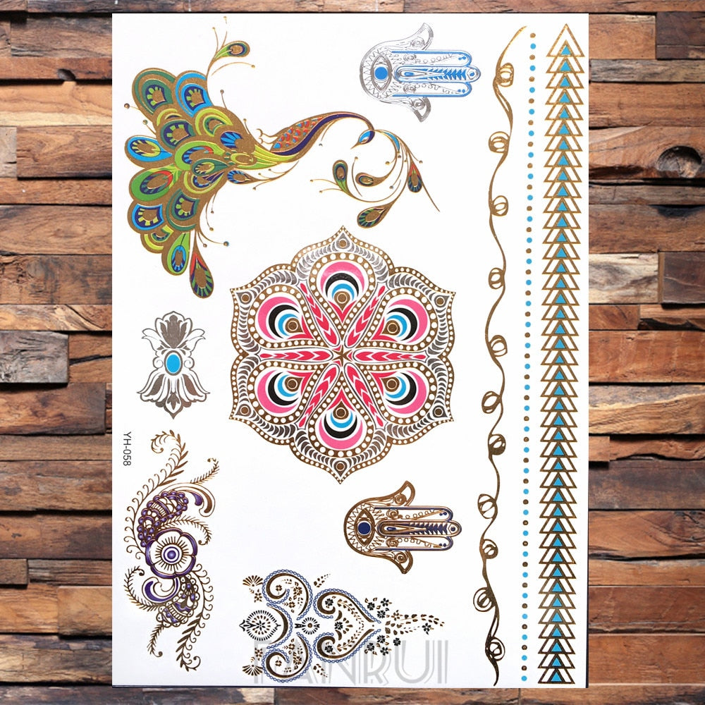Gold Temporary Tattoos