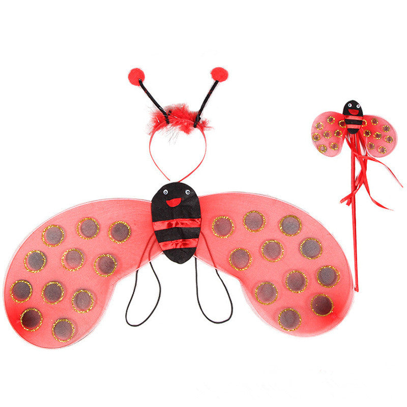 4 Piece Sets Bumble Bee & Ladybug Costumes for Kids