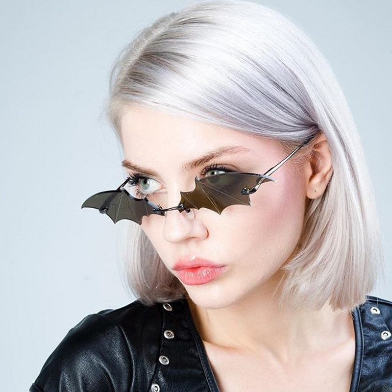 Rimless Batwing Sunglasses