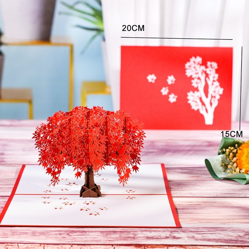 Pop-Up Flower Card 3D Greeting Card