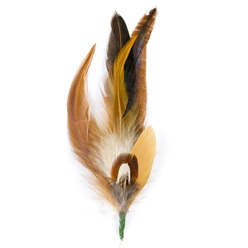 Natural Feathers Hat Decoration
