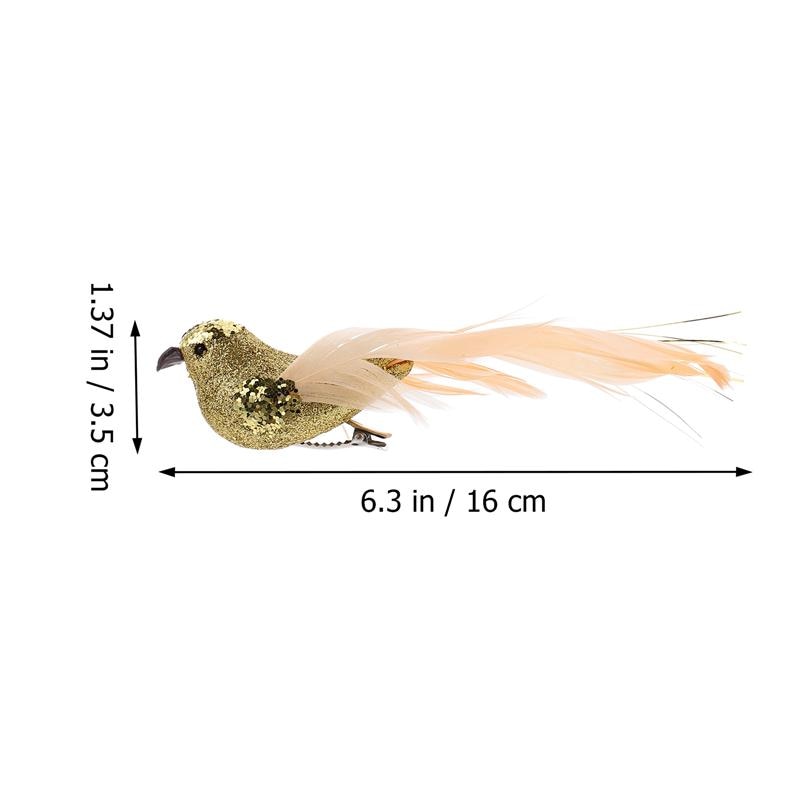 6pcs Christmas Tree Bird Xmas Ornaments