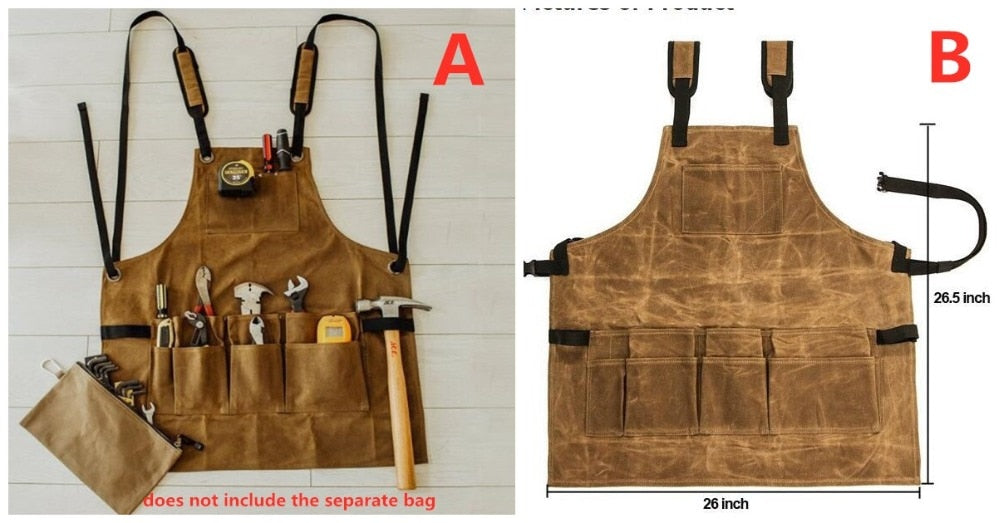 Oil Wax Canvas Steampunk Dwarfish Work Apron