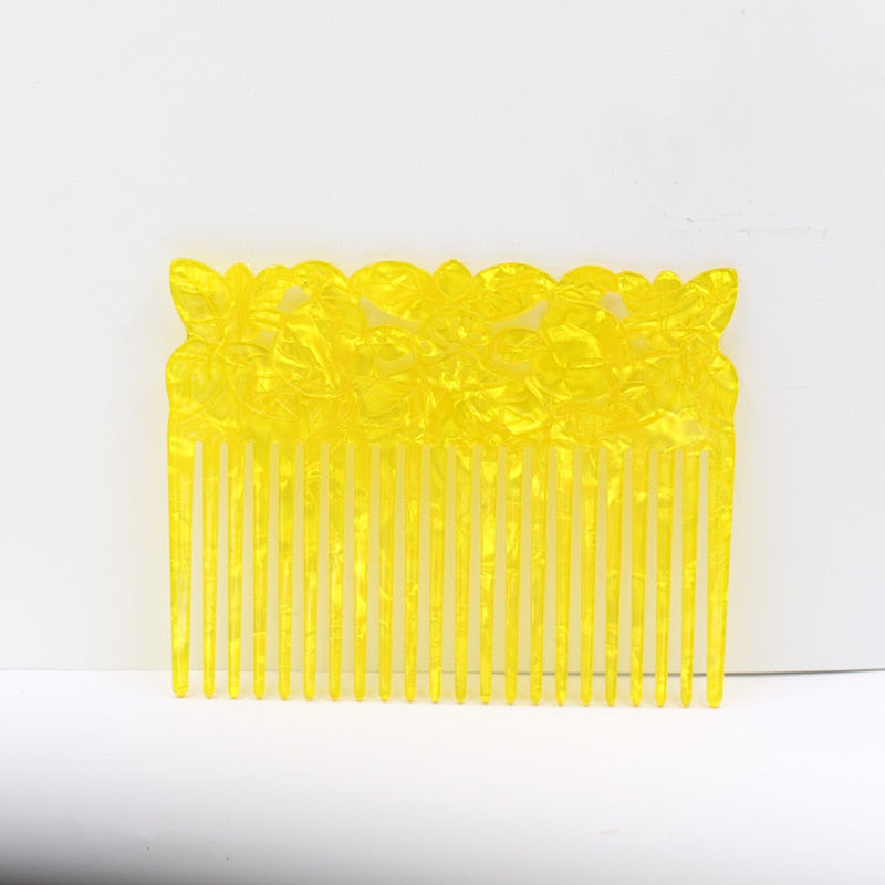 Brincos Flamencos Acetic Acid Plate Hair Combs