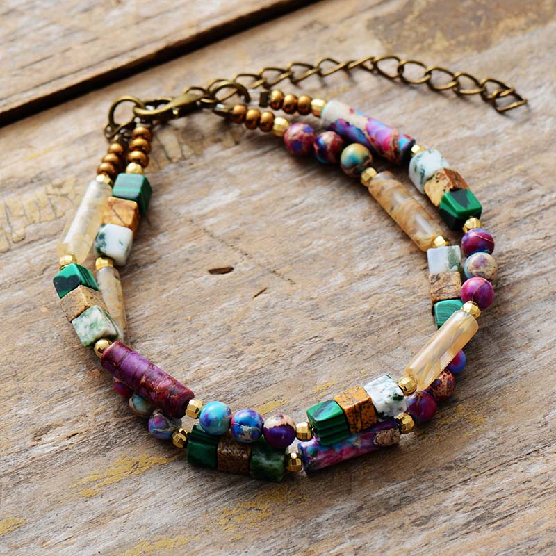 Two Strand Natural Stone Bracelets