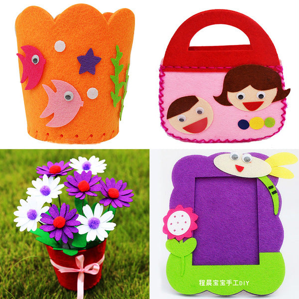 40 Felt Sheets Various Sizes Crafting Sewing Material For DIY Dolls Crafts Toys