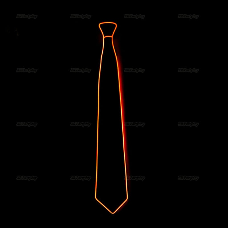 LED Light Up Jazz Hat and Ties Glow Neon Party Costumes