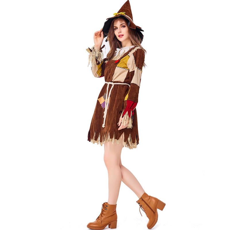 The Wizard of Oz Scarecrow Adult Women Cosplay Costume