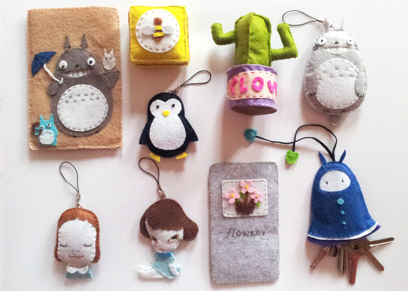 40 Felt Sheets Various Sizes Crafting Sewing Material For DIY Dolls Crafts Toys