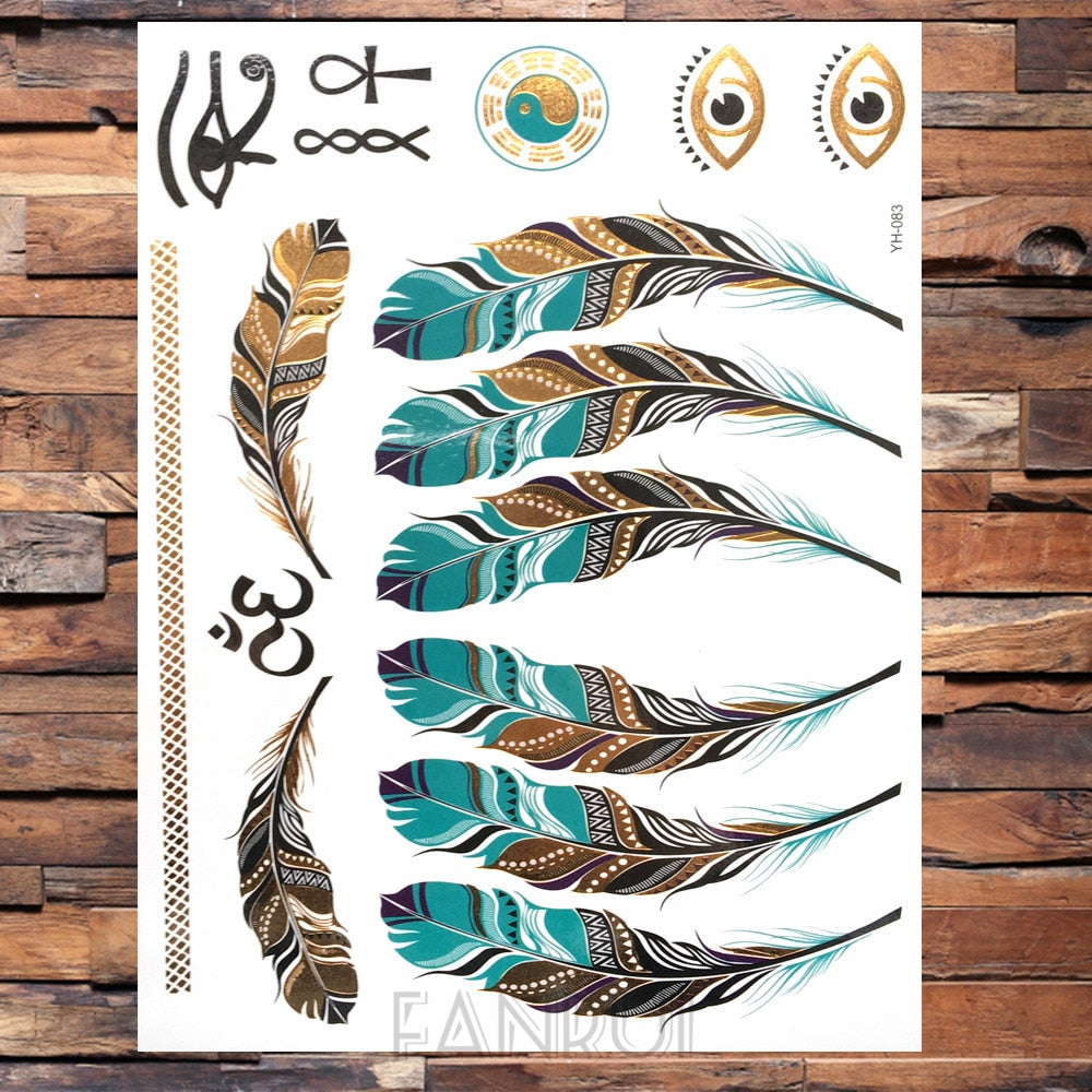 Gold Temporary Tattoos
