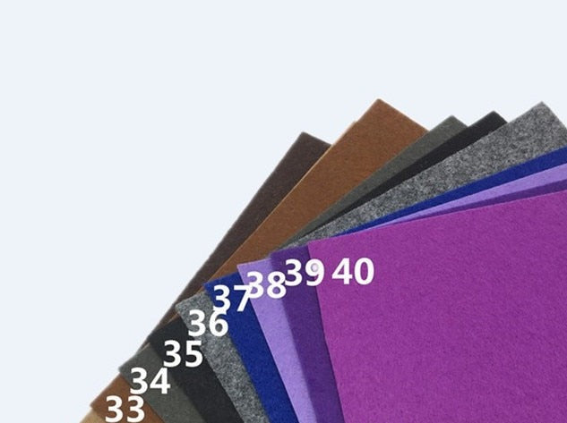 40 Felt Sheets Various Sizes Crafting Sewing Material For DIY Dolls Crafts Toys