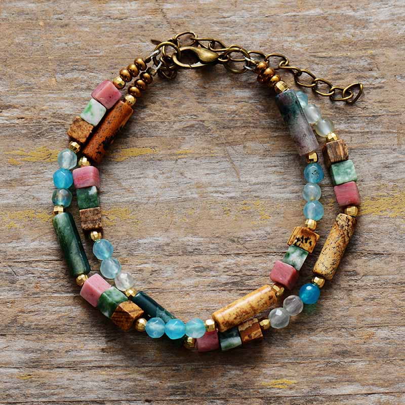 Two Strand Natural Stone Bracelets