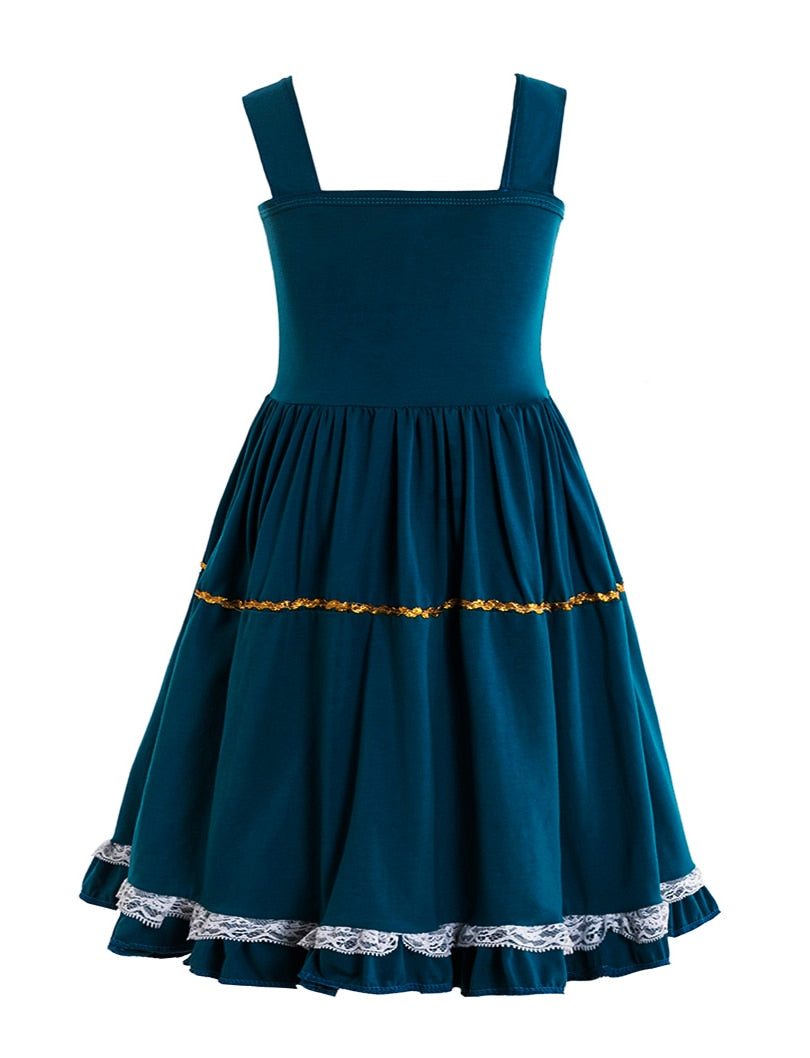 Brave Princess Merida Dress Costume