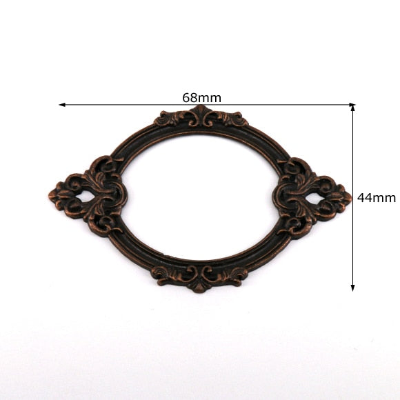 5pcs Antique Medicine Drawer Cabinet Label Frame Card Holders