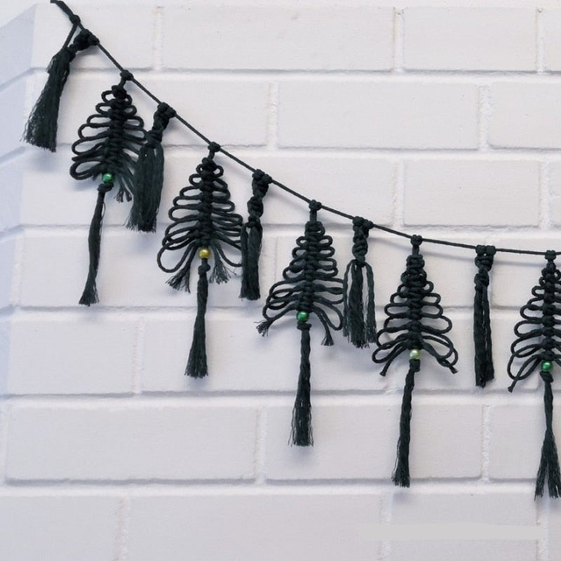 Macrame Boho Christmas Tree Garland