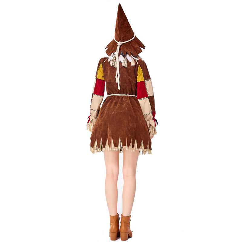 The Wizard of Oz Scarecrow Adult Women Cosplay Costume