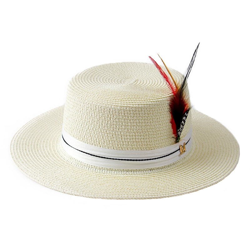Natural Feathers Hat Decoration