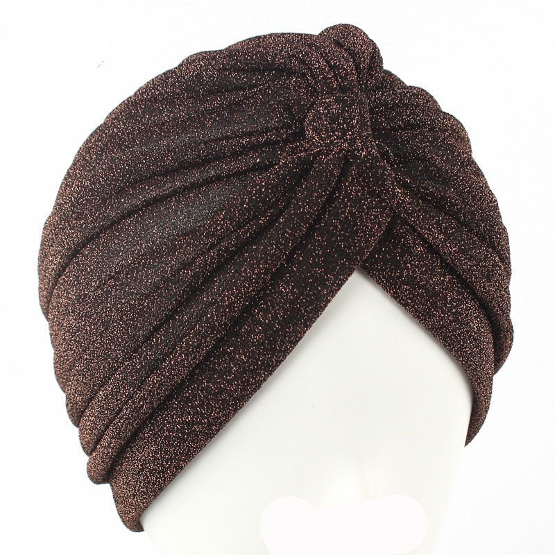Glittery Turbans Knot Twist Head Wraps