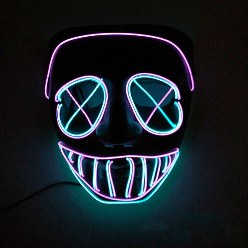 Glowing Cosplay LED Joker Masks