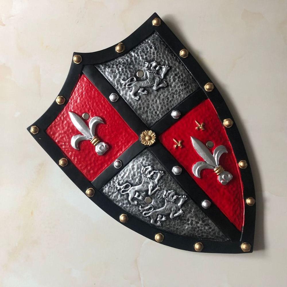Fleur de Lis and Lion Knight Shield PU Armour Cosplay Prop