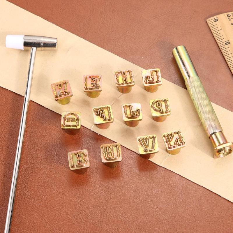 Steel Printing Punch Alphabet Letter Stamp Set Leather Embossing Stamps Leather Craft Tools