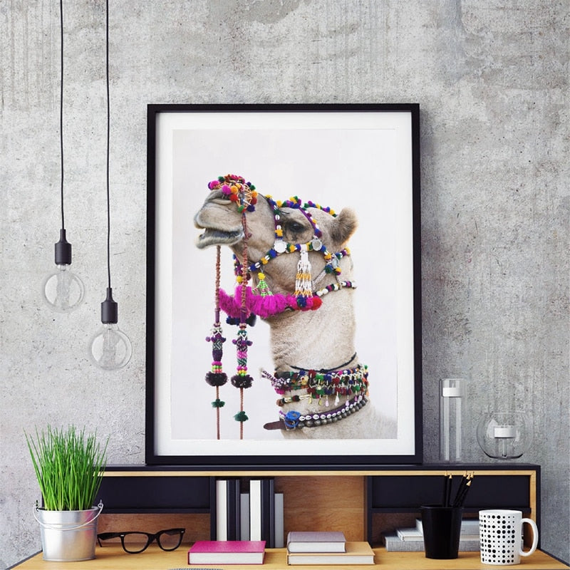 Party Camel Print Wall Art Poster Photography Prints Wall Decor