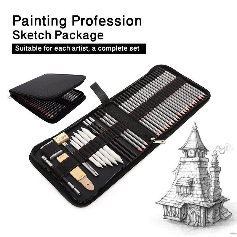 27/39pcs Professional Sketch Tool and Pencil Kits