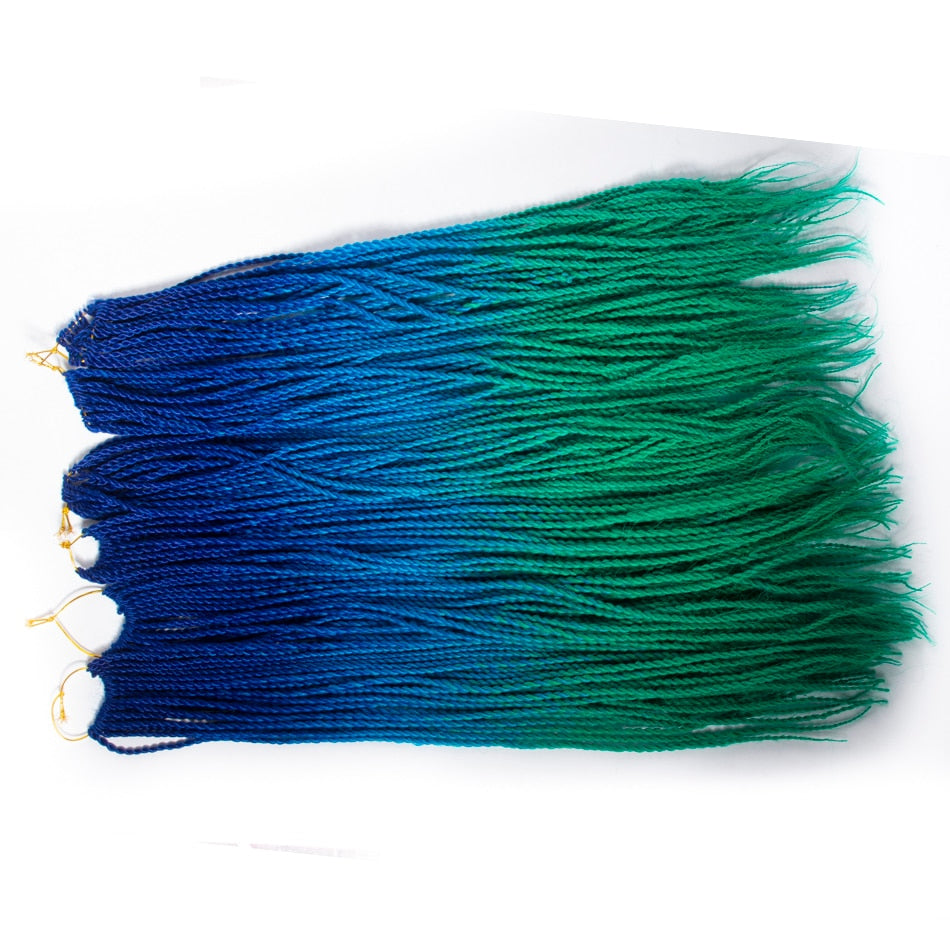 Mermaid Hair Extensions Twist Crochet Braided Hair 30 Strands