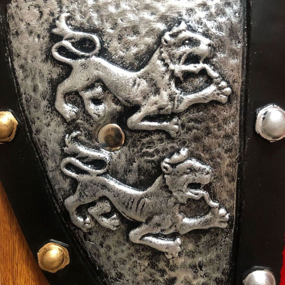 Fleur de Lis and Lion Knight Shield PU Armour Cosplay Prop