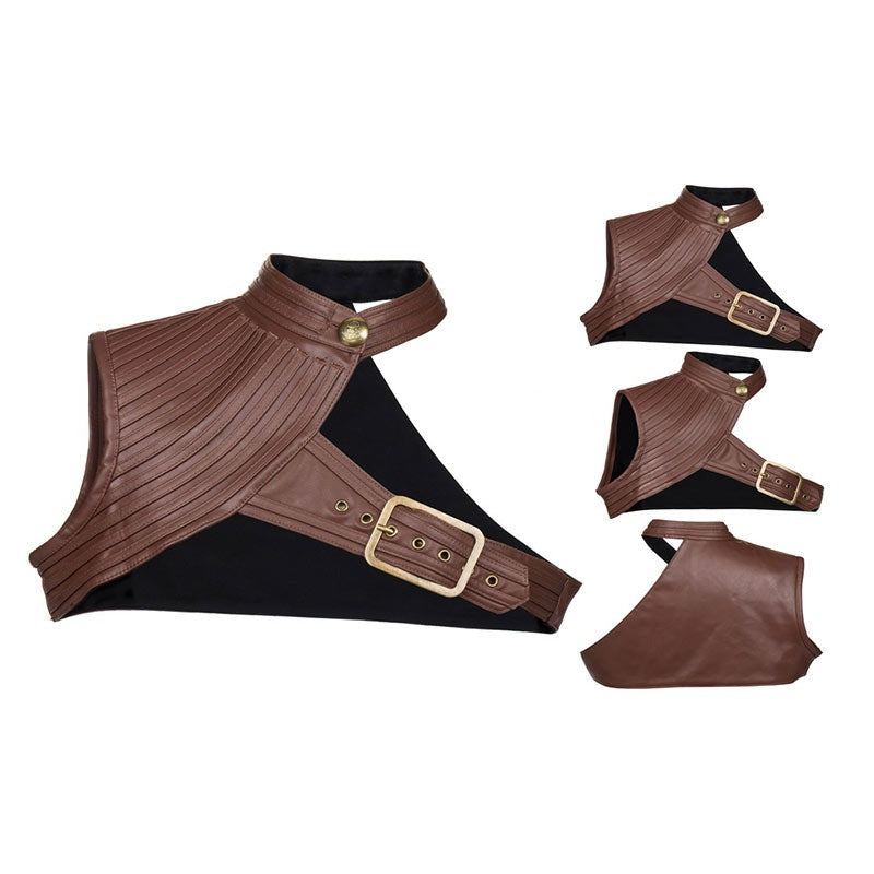 Sabbath Steampunk Faux Leather Shoulder Collar