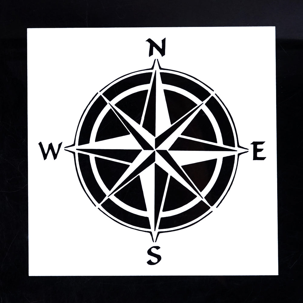 Compass Stencil 13 cm DIY Craft
