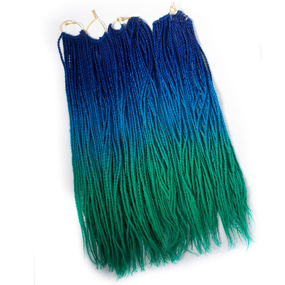 Mermaid Hair Extensions Twist Crochet Braided Hair 30 Strands