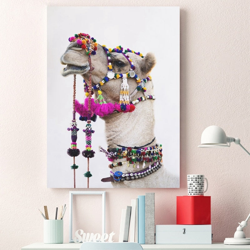 Party Camel Print Wall Art Poster Photography Prints Wall Decor