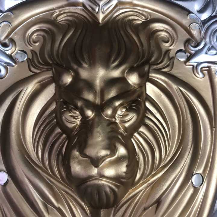 Gold Lion King Justice Royal Guard Shield Brave Heart Cosplay Prop