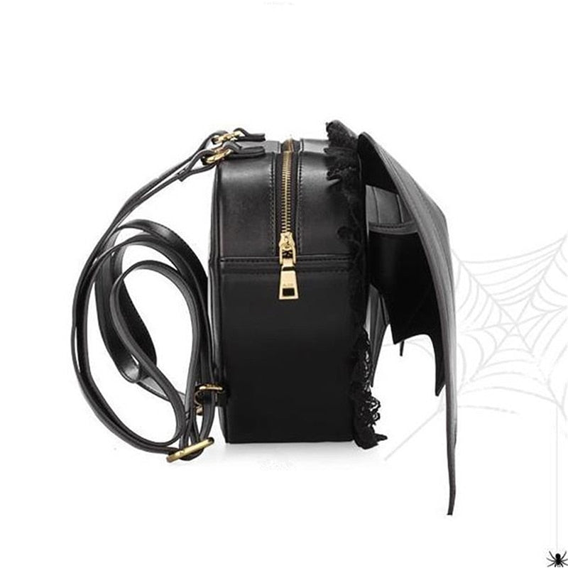 Bat Wings Goth Heart-shaped Backpack