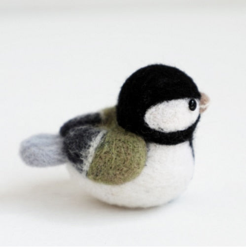 Small Sparrow Bird Wool Felting Needlepoint Kits DIY Crafts